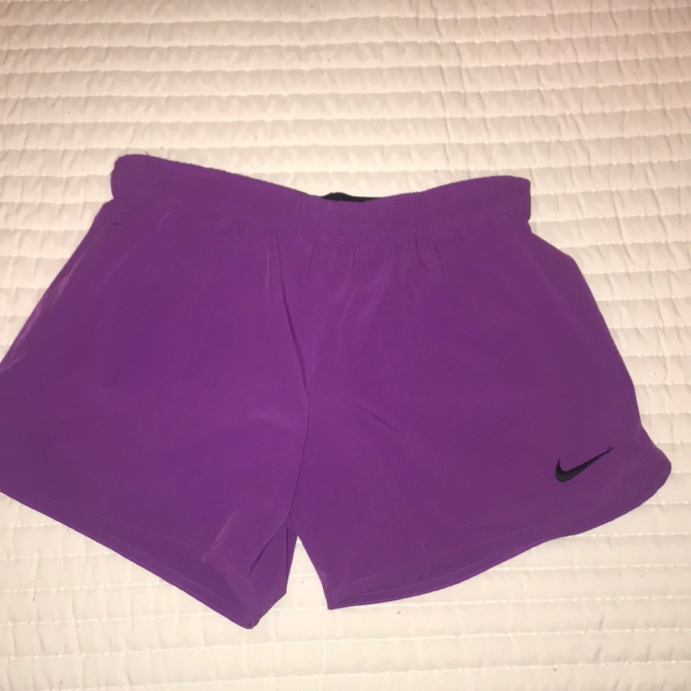 plum colored nike dri-fit shorts